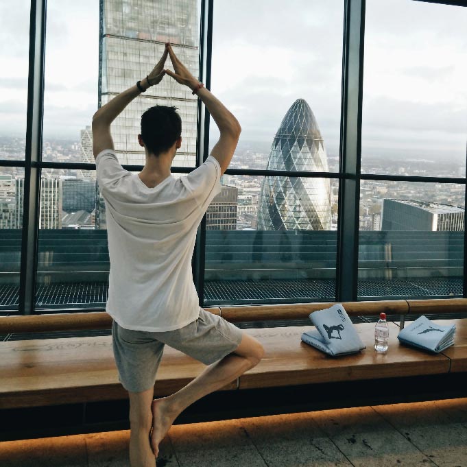 skygarden yoga morning