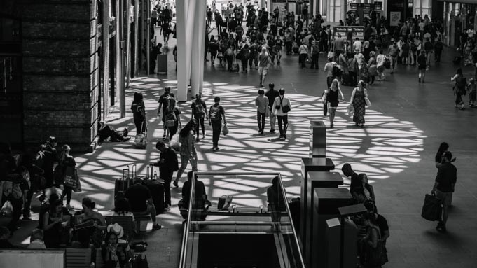 kings cross black white photography