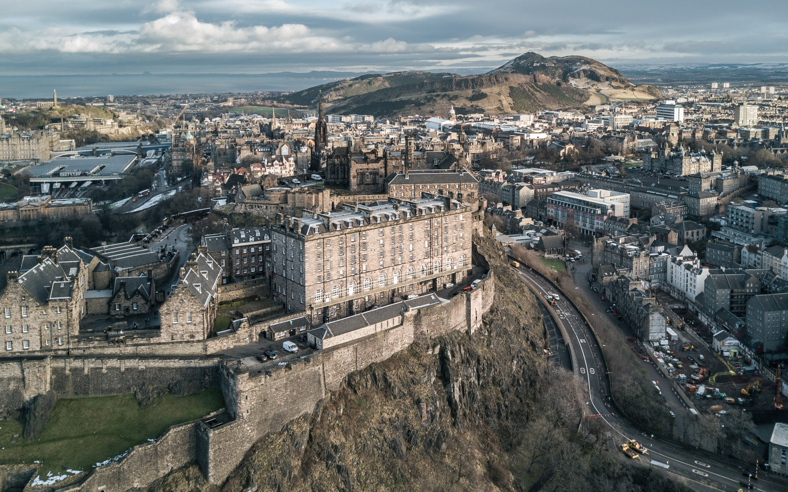 Edinburgh Castle // Holyrood Park drone