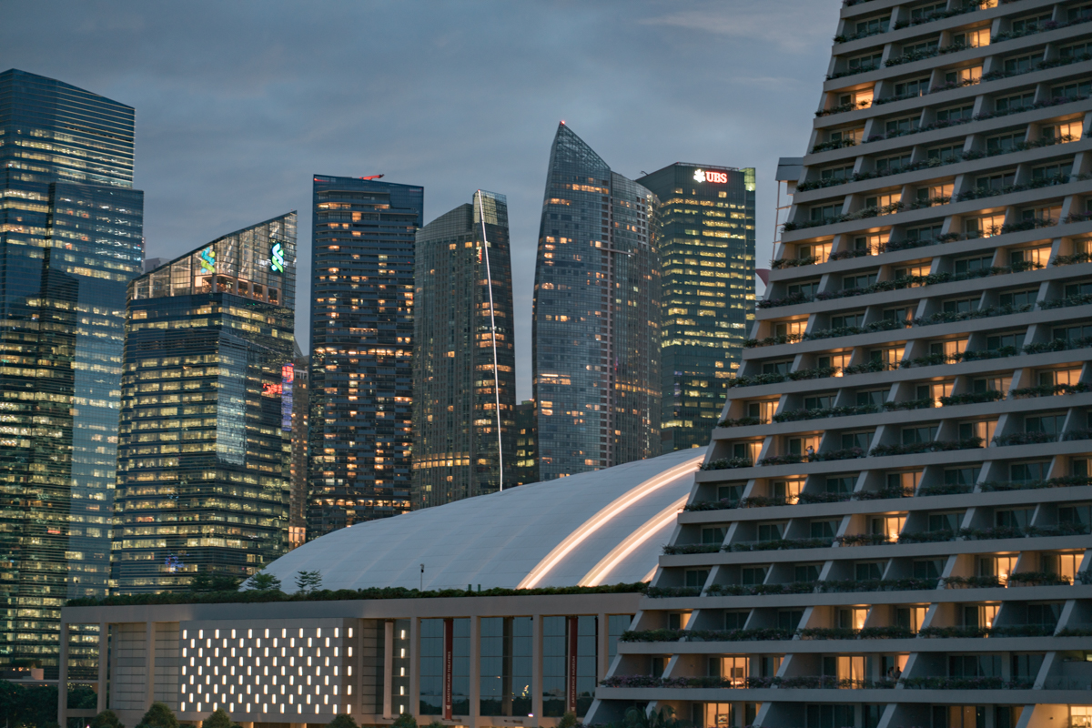 singapore rooftops at night blade runner