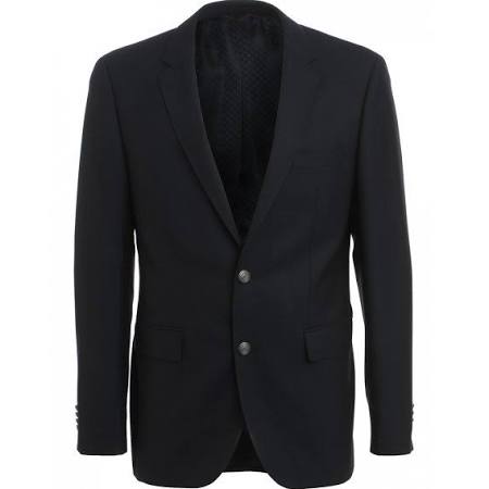 Hugo Boss Black Classic Jacket, Navy Blue New Wool Tailored 'The Jeremy1 Regular' Jacket
