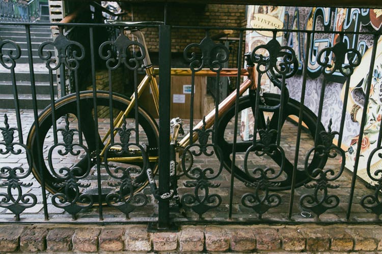 camden markets london bike golden