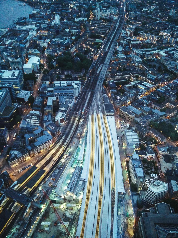 london bridge station at night vsco